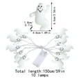 Scary LED Strawman Vintage Square Battery Powered Flameless Candle For