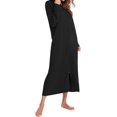 thumbnail image 4 of HLSOHJP Women's Long Robe Zip Up Hoodie House Coat Pocket Long Sleeve Full Length Housecoat, 4 of 5