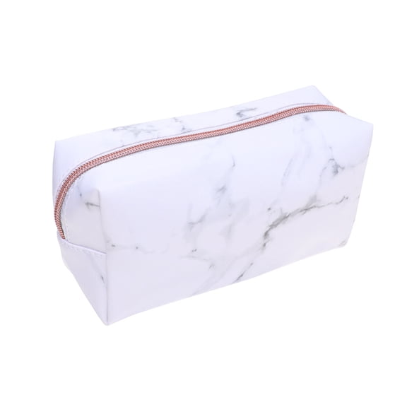 ELAYARD Large Capacity White Cosmetic Bag Portable Makeup Container for Toiletries and Travel
