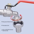 thumbnail image 2 of Adaptador de grifo de caja de agua IBC de cobre desmontable profesional reutilizable a prueba de fugas adaptador de riego de plantas de Herramientas y ferretería Punta de aleación de 1/2 pulgada Eigraketly TO009559-03, 2 of 6