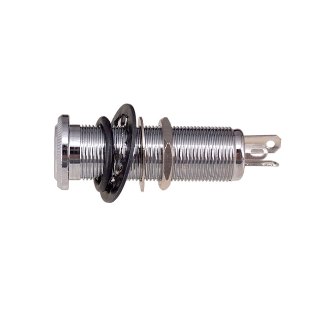 fastboy Professional Stereo Output Wear-resistant Lightweight 1/4 Inch Input Straight Tube Style Anti-noisy Socket Plug Sliver