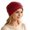01#Wine, variant on Women's Soft Floral Turban Head Wrap, Stretchy Breathable Lightweight Slouchy Beanie Hat, Daily Outdoor Headwear Purple One Size