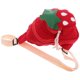 thumbnail image 3 of Kids Strawberry Chest Backpack for Girls Canvas Material, 3 of 4