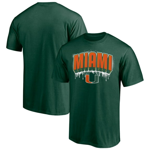 Men's  Green Miami Hurricanes Campus Visit T-Shirt