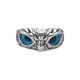 thumbnail image 1 of Minnieouse Anillo de ojo de búho abierto estilo vintage y exquisito anillo de búho de ojo artesanal tamaño ajustable a prueba de herrumbre Ropa, zapatos y accesorios Miscelánea Azul, 1 of 6
