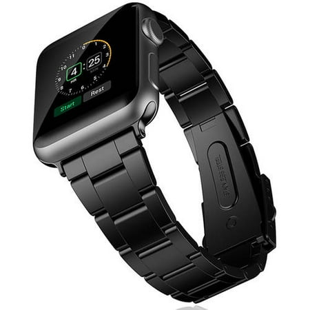 Apple Watch 42mm Stainless Steel Strap Wrist Band Replacement with Metal Clasp for Apple Watch Series 1 and 2