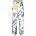 thumbnail image 5 of Levmjia Womens Pajama Set Lapel Short Sleeve Carnival Printed Cardigan Sleepwear 2 Piece Set With Pants Comfortable and Breathable Nightwear Home Relaxation, 5 of 9