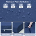 thumbnail image 6 of ATR ART to REAL 2PCS Outdoor Chair Cushion Set,Patio Furniture Replacement Cushion, 24" x 24",Waterproof & Fade Resistant,Navy Blue, 6 of 9