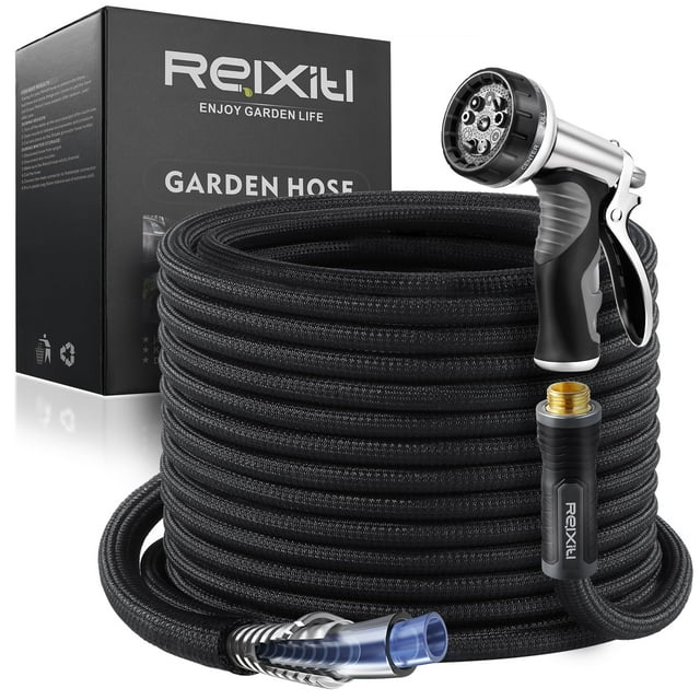 Manguera de jardín Relxitl de agua flexible de 15 m con rociador de 10 funciones