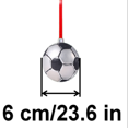 thumbnail image 3 of Christmas Tree Decorat Football Ornaments Christmas Shatterproof Plastic Party Wedding Ball 6cm on Clearance, 3 of 4