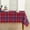 Red, variant on Fall Thanksgiving Tabletop Collection for Kitchen Dining Decoration Parties Harvest, Fall Leaves, Tablecloth, 52 x 52 Square