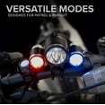 thumbnail image 4 of NP NIGHT PROVISION PS1200 Front & OPTIKS 210 Rear Police Patrol Bike Light - Red/Blue Strobe LED - Rechargeable - Water Proof - 5 Modes, 4 of 4