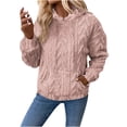 thumbnail image 2 of Zpanxa Women's Solid Plush Hoodie Long Sleeve Pullover Oversized Fleece Sweatshirt Winter Warm Cozy Casual Loungewear, 2 of 6