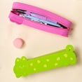 thumbnail image 6 of Pencil Case, Cute Cartoon Kitty Pen Case Adorable Cat Pencil Pouch, Waterproof Zipper Stationery Bag, Large Capacity Pencil Bag, Non-Compartment, Stationery Supplies, Green, 6 of 8