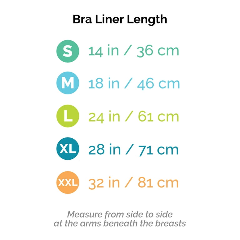 100% Cotton Bra Liner 9-Pack, Size: X-Large, Black by More of Me