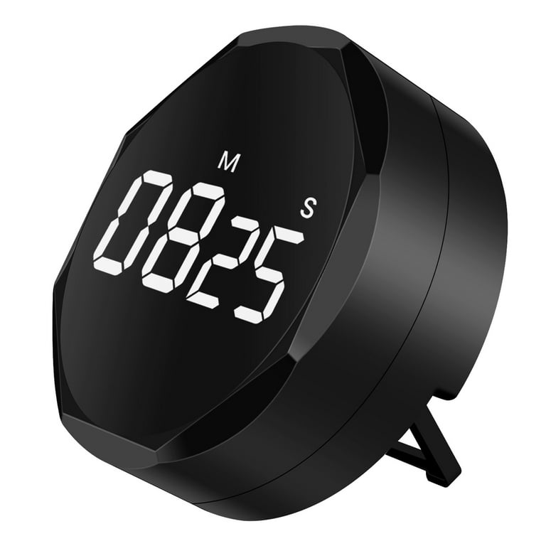 Large Tactile Magnetic Kitchen Timer - Black with White Dial – The
