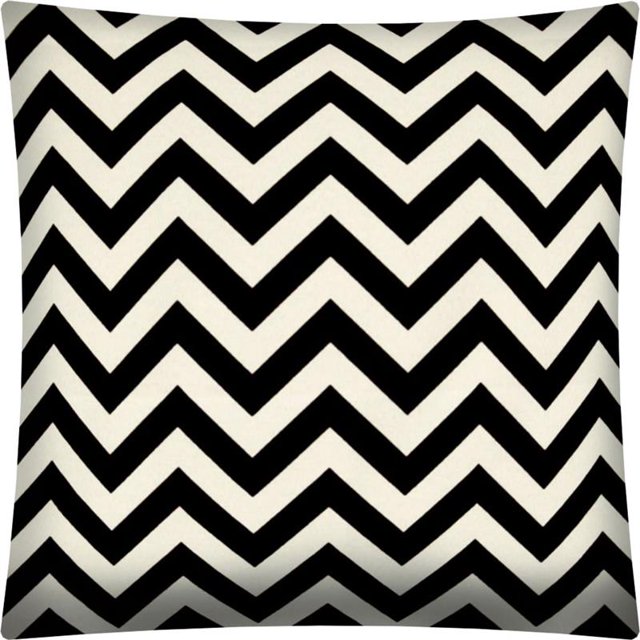 Joita Housse de Coussin Carrée à Fermeture Éclair Buzz - Tissu Polyester Noir