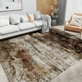 thumbnail image 2 of VUNATE 5'x7' Area Rugs for Living Room Machine Washable Rugs Abstract Vintage Distressed Indoor Rug Carpet Soft Lightweight Large Area Rug for Bedroom Dining Room Kitchen Foldable Nonslip Rug Brown, 2 of 7