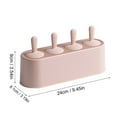 thumbnail image 3 of BNNG Ice Cream Pop Molds, Popsicle Mold Set, Ice Lolly Moulds with Sticks, 4 Pieces Homemade Silicone Popsicle Maker Kid Easy Release Ice Cream Molds Reusable DIY Ice Molds, 3 of 9