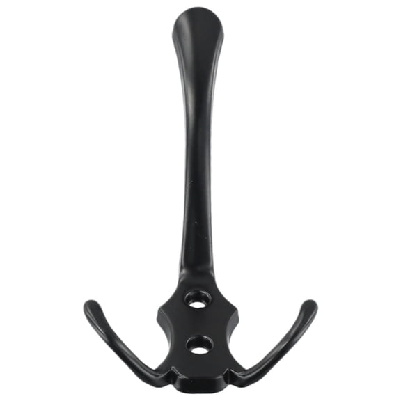 Wall Mounted Coat Hooks 5Pcs Black Hardware Robe Hooks Decorative for Single Hanging Coats Towel Cubicle Classroom Kitchen Bath Backpack Hat Hook