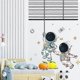 thumbnail image 3 of Cartoon Funny Astronaut Wall Stickers for Kids room Children Bedroom Kindergarten Wall Decor Removable Vinyl DIY Wall Decals for, 3 of 4