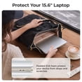 thumbnail image 6 of BAGSMART 17" Laptop Backpack for Adults, College Bookbag Business Computer Casual Daypack for Work Trip Commuter, Upgraded Black, 6 of 6