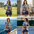 thumbnail image 3 of Garronmavis Matching Golf Shirts for Couple Bald Eagle American Flag 4-Way Stretch Matching Couple Golf Shirts Workout Athletic Dresses Quick Dry Keep Cool in Hot Weather Machine Washable, 3 of 5