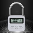 thumbnail image 3 of Metal Timer Lock LCD Display Timed Padlock Multi Function Electronic Time 99 Hour Timing Lock With Built-in Smart Chip, 3 of 12