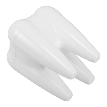 HINTRMENT 1Pcs Toothbrush Holder White Plastic Teeth Shaped for Bathroom Accessories Daily Bathrooms