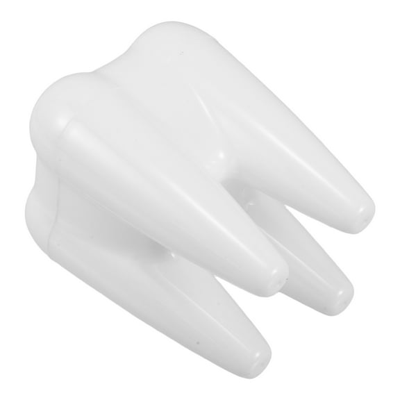 HINTRMENT 1Pcs Toothbrush Holder White Plastic Teeth Shaped for Bathroom Accessories Daily Bathrooms