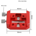 thumbnail image 5 of Guide Mirror Dovetail Plate Red Short Board for Dovetail Slot Telescope Accessories Dovetail Mount (C), 5 of 5