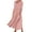Pink, variant on LEAVINGSUO Fall Dresses for Women 2023 Women's Fashion Long Sleeve Color Cotton Linen Round Neck Pocket Dress Pink XXL