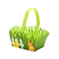thumbnail image 3 of GUOOL Panier de Pâques avec Poignée de Transport pour Enfants Motif Mignon Lapin de Pâques Orange, 3 of 9