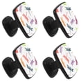 thumbnail image 2 of 4 Pcs Square Cabinet Handle Cupboard Knob Drawer Pulls Handle Colorful Dragonfly Drawer Knobs with Screws Furniture Decoration, 2 of 7