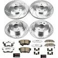 thumbnail image 3 of PowerStop Front and Rear Z26 Street Warrior Carbon-Fiber Ceramic Brake Pad and Drilled and Slotted Rotor Kit Fits: ACURA Select Models K2295-26, 3 of 9