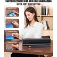 thumbnail image 4 of Tigebraver 13 Inch Laminator Machine, A3 9-in-1 Thermal Laminator With Sheets, Fast 60-Second Warm-Up & Never-Jam Design For Hot & Cold Laminating, For Home, Office & School (Black), 4 of 8
