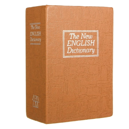 Dictionary Box 4.5''*3.15''*1.77'' Large Lock Box with 2 Key Diversion Book Safe ...
