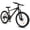 Black-24, variant on Ambifirner Mountain Bike with Front Suspension, 21 Speed Shifter Lever with Gear Indicator, High Carbon Steel Frame, Mechanical Disc Brakes, Road Bike for Mountain Trail