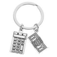thumbnail image 1 of Calculator Keychain Backpack Pendant Classic Calculator Keyring Souvenir Gift, 1 of 8