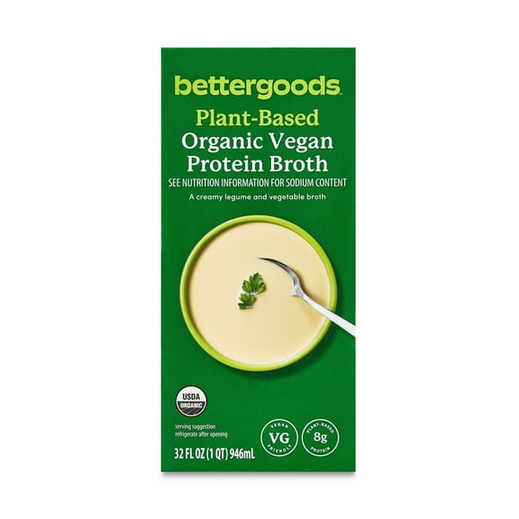bettergoods Plant-Based Organic Vegan Protein Broth, 32 fl oz