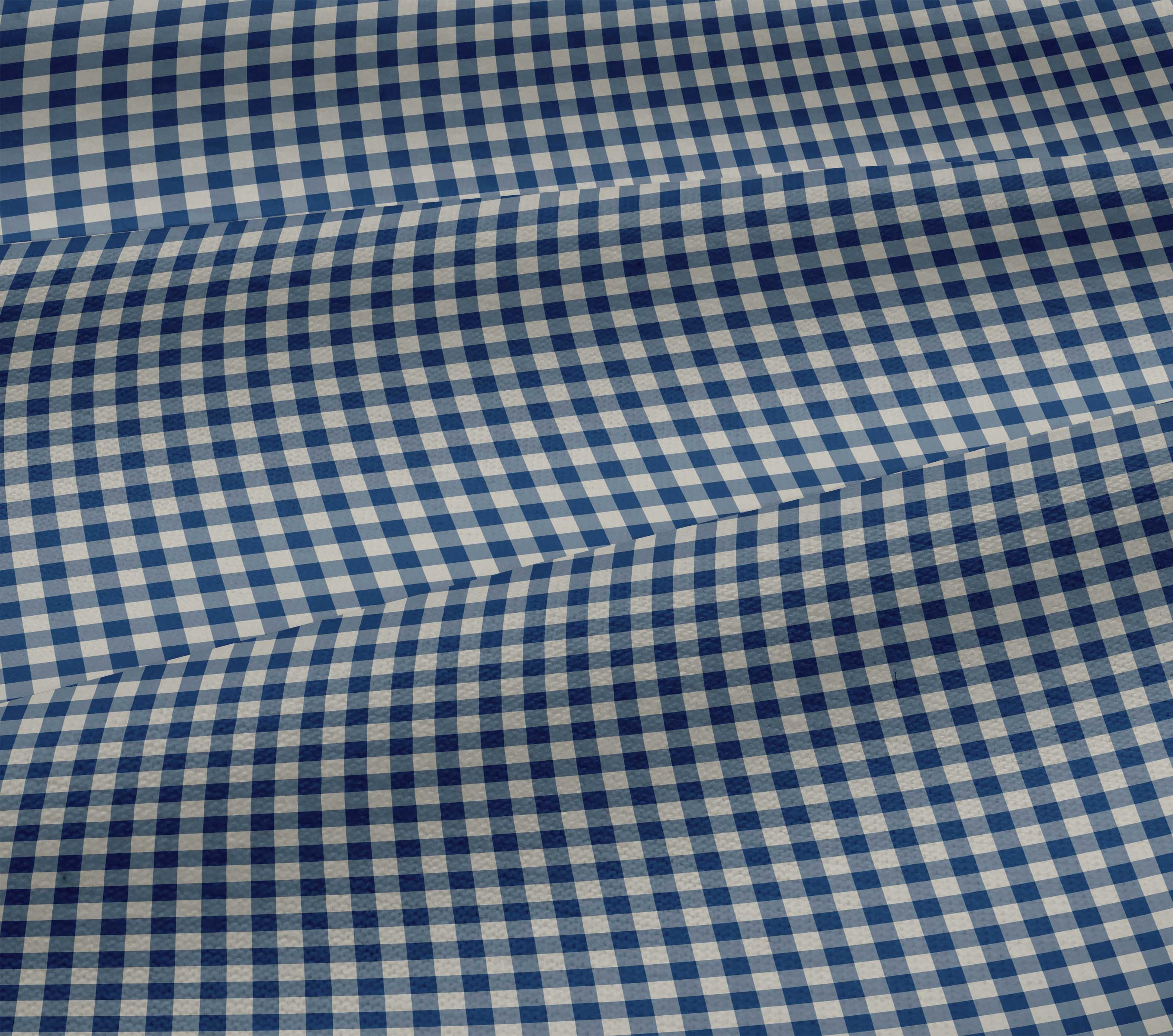 oneOone Cotton Jersey Medium Blue Fabric Check Check Craft Projects Decor Fabric Printed By The yard 58 Inch Wide