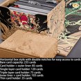 thumbnail image 4 of 100 + Side Insert Magnetic Deck Box PU, PTC Groudon Deck Box Comes 3 pieces Of Leather Divider Cards,2 random Color Dice, 4 of 5