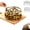 round-24Skewer+Retractor, variant on Stainless Steel Air Fryer Skewer Rack with Metal Skewers, Vertical Kabob Holder for Oven Round or Square, 304 Steel Standing Skewer Stand with Anti Scald Handle, Multi Use for Chicken Beef Vegetables