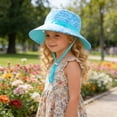 thumbnail image 6 of Xfvqtps Kids Summer Sun Hat Boys Girls Bucket Hat Adjustable Strap Wide Brim Beach Breathable Sun Protection Hat, 6 of 9