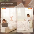 thumbnail image 2 of Heated Blanket Queen Size, Washable Heated Blanket Electric, Electric Blanket, Pink White, 84" x 90", Blanket Warmer Heating blanket Heat Warming Blanket Electric Blanket Heater, 2 of 8