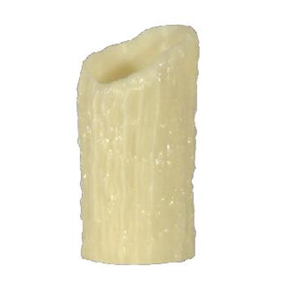 B&P Lamp® Large Dia., Ivory "Melting" Candle Covers, 4" O.D. X 6" Ht. X 3 3/8" I.D.