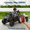 thumbnail image 6 of Best Choice Products Kids 12V Electric Ride-On UTV and Trailer w/ Parent Remote Control, LED Lights - Black, 6 of 11
