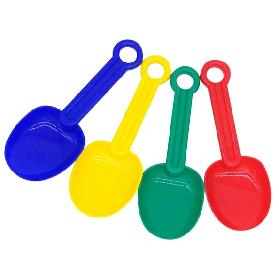 Voiceine 4PCS Sand Scoop Shovels Beach Sturdy Sand Scoop Shovels Spade For Sand Beach Outside ( Assorted Color )