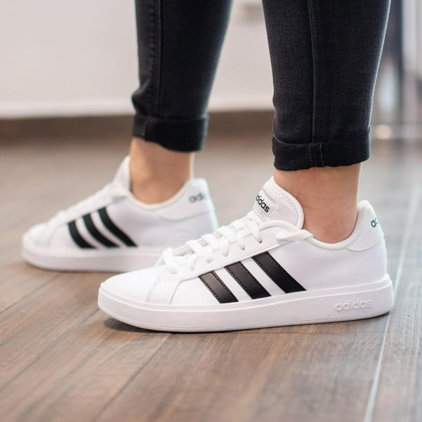 Tenis Adidas Blancos Mujer Casuales Tenis Adidas Grand Court Base