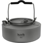 Kuvik 600ml (20.3 oz) Titanium Kettle - Ultralight and Compact Kettle for Backpacking, Camping, and Home